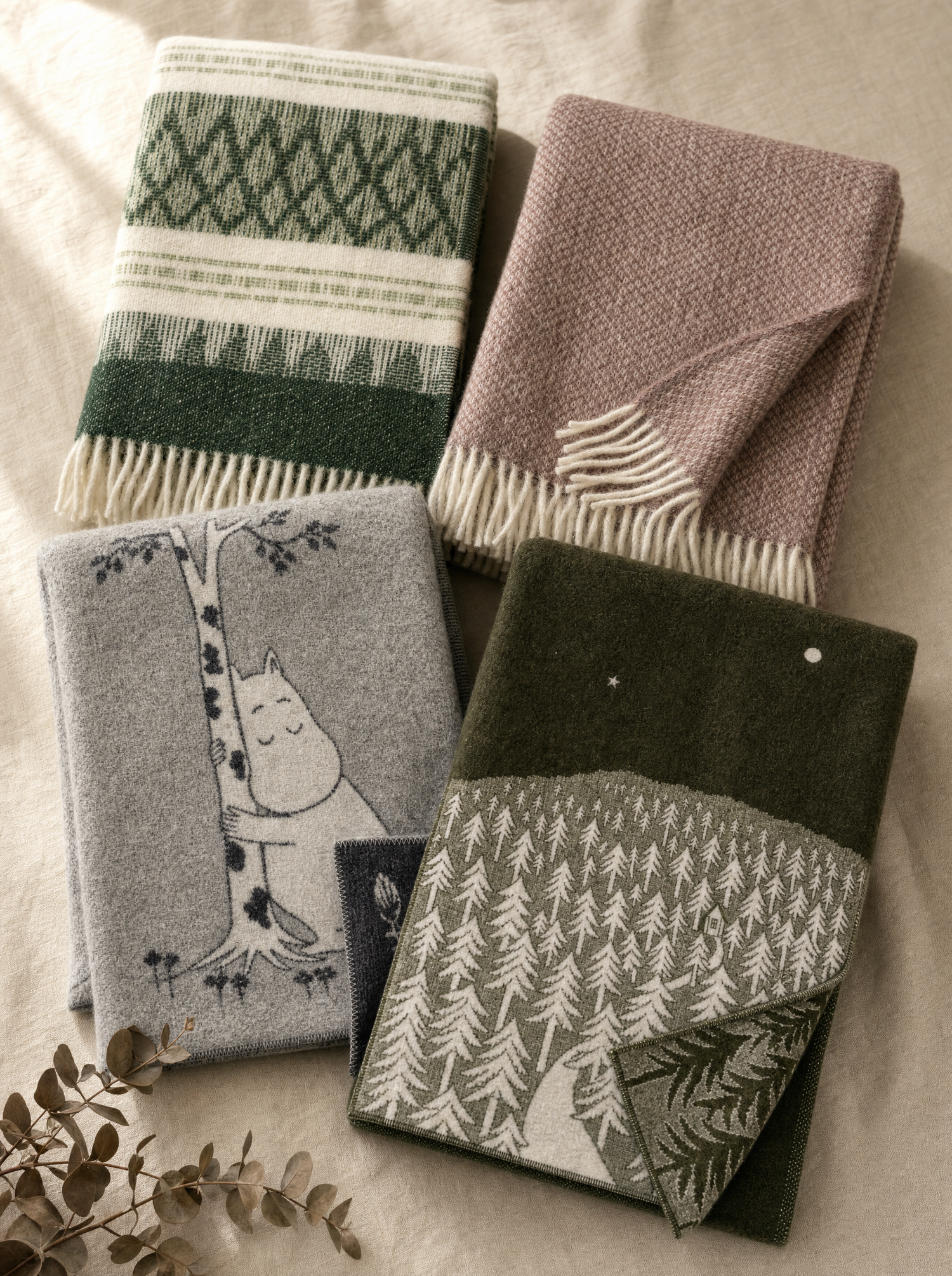 Wolldecken von Klippan Yllefabrik Schweden – 100% Wolle und Alpaka, skandinavische Designs