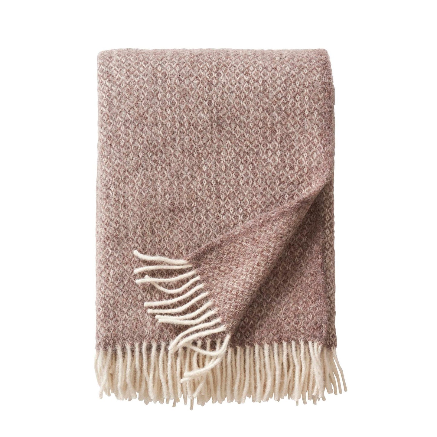 Wolldecke Lima Sand – Alpaka-Lammwolle-Mischung, zeitloses Sandbeige, Klippan Yllefabrik Schweden